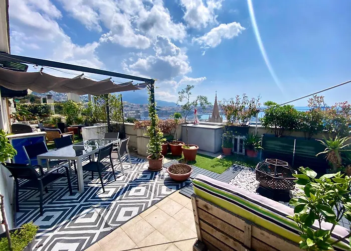 Apartment Terrazza Su - Attico Panoramico Vicino Acquario E Centro Citta Genua